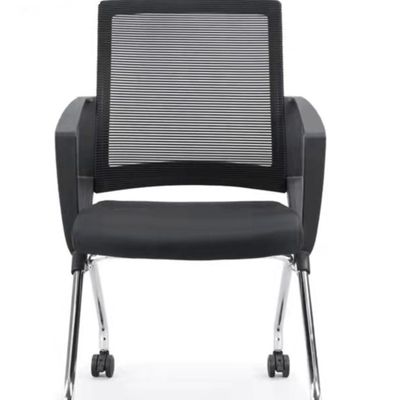 Chaise d'entraînement pour élèves de l'école pliable en tissu en maille de plastique en PP avec roue et sans manège