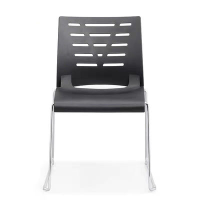 Chaise de salle de réunion de bureau à bras fixes en PP avec conception empilable et couleur optionnelle