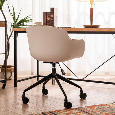Chaise pour visiteurs de bureau avec élévation verticale réglable en hauteur et matériau en cuir technique