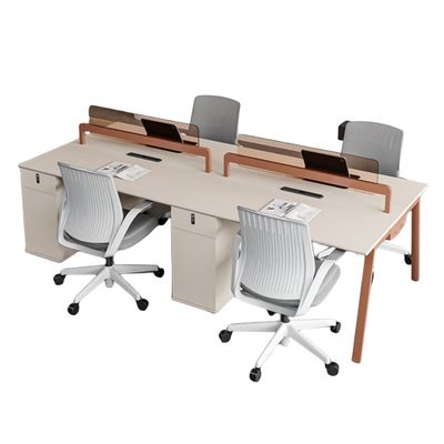 Tableau de bureau et de chaise pour le personnel Design moderne pour six personnes dans le commerce