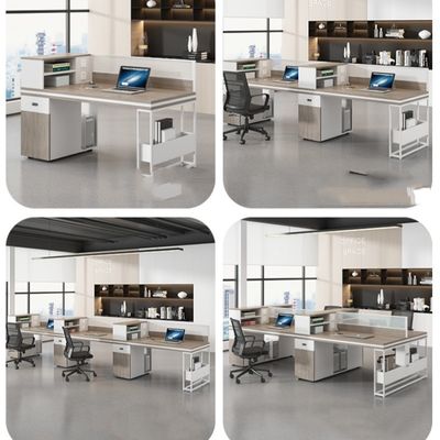 Tableau de bureau pour les employés Tableau de bureau multifonctionnel et chaise pour 4-6 personnes