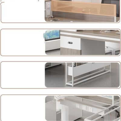 Tableau de bureau pour les employés Tableau de bureau multifonctionnel et chaise pour 4-6 personnes