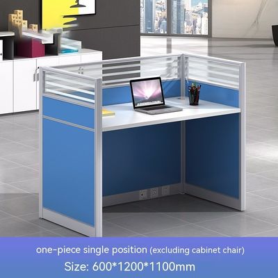 Meubles de bureau modulaires et personnalisables Station de travail à écran pour 4 personnes avec espace de bureau