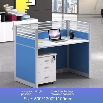 Meubles de bureau modulaires et personnalisables Station de travail à écran pour 4 personnes avec espace de bureau