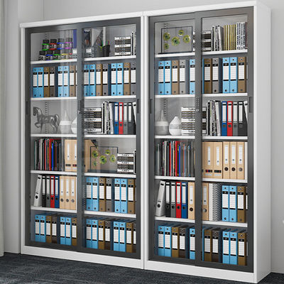 Meubles commerciaux Moderne Chef Cabinet Bureau Armoire à livres de combinaison de fichiers en bois