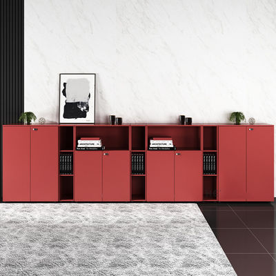Armoire à fichiers verrouillée en bois pour les environnements de bureau modernes et fonctionnels