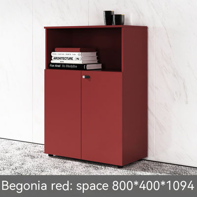 Armoire à fichiers verrouillée en bois pour les environnements de bureau modernes et fonctionnels
