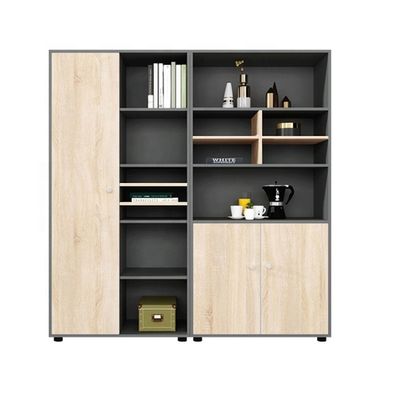 Stockage de données Armoire à livres à combinaison de fichiers en bois pour bureau de style simple