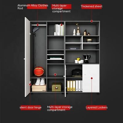 Stockage de données Armoire à livres à combinaison de fichiers en bois pour bureau de style simple