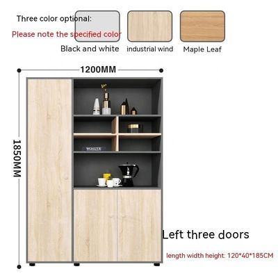 Stockage de données Armoire à livres à combinaison de fichiers en bois pour bureau de style simple