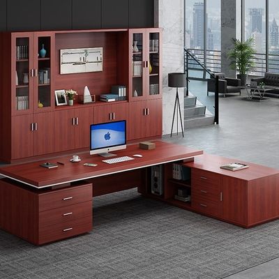 Combinaison de bureau et de chaise moderne pour le bureau du président