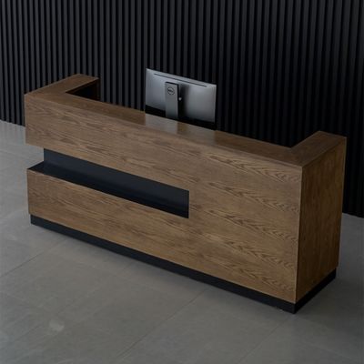 Table de réception en bois massif pour les magasins de vêtements d'hôtel et les entreprises