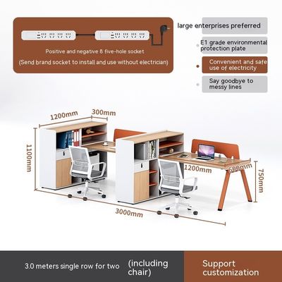 Simple siège du personnel moderne bureau bureau 6 4 personnes bureau bureau style moderne