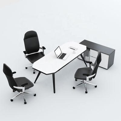 Bureau et chaise moderne pour une seule personne Meubles élégants pour l'espace de travail du directeur