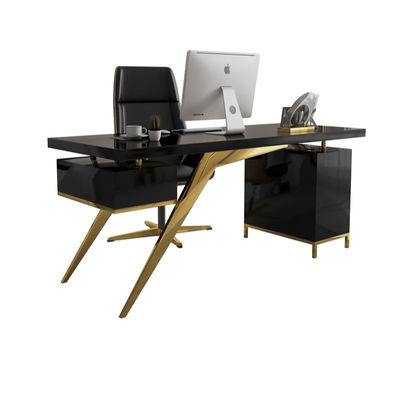 Meubles commerciaux design moderne lumière de luxe bureau de chef avec processus de laque de cuisson