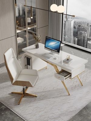 Meubles commerciaux design moderne lumière de luxe bureau de chef avec processus de laque de cuisson