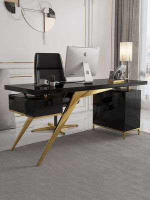Meubles commerciaux design moderne lumière de luxe bureau de chef avec processus de laque de cuisson