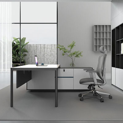 Moderne en forme de L PANEL Bois mobilier de bureau administratif Bureau et chaise pour le patron PDG