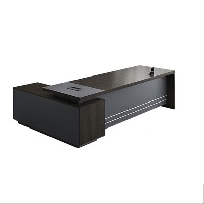 Design en bois moderne de luxe Bureau du président en forme de L pour meubles de bureau