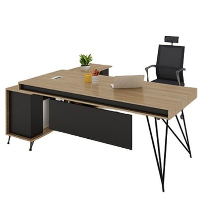 Bureau d'ordinateur en métal Piédestal Direct Meubles de bureau pour bureau de superviseur séparé large