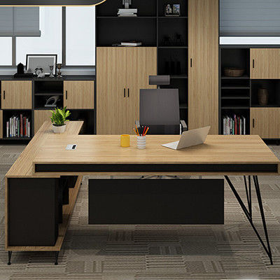 Bureau d'ordinateur en métal Piédestal Direct Meubles de bureau pour bureau de superviseur séparé large