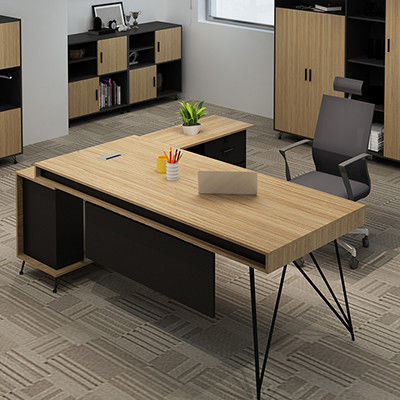 Bureau d'ordinateur en métal Piédestal Direct Meubles de bureau pour bureau de superviseur séparé large