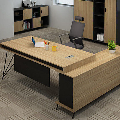 Bureau d'ordinateur en métal Piédestal Direct Meubles de bureau pour bureau de superviseur séparé large