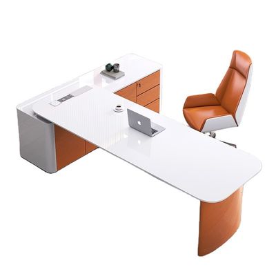 Bureau de bureau personnalisé en forme de L Meubles de bureau Bureau personnalisé