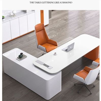 Bureau de bureau personnalisé en forme de L Meubles de bureau Bureau personnalisé