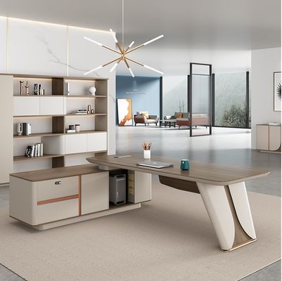 Dernière conception moderne hauteur réglable bureau en forme de L pour les jeux et le travail de bureau