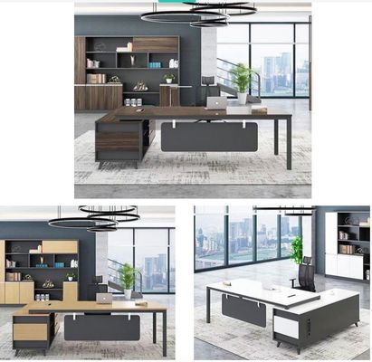 Un conteneur en forme de L maison bureau exécutif bureau informatique OEM
