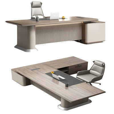 Bureau d'ordinateur en forme de L, imperméable à l'eau