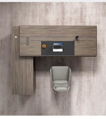 Bureau d'ordinateur en forme de L, imperméable à l'eau