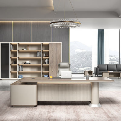 Bureau d'ordinateur en forme de L, imperméable à l'eau