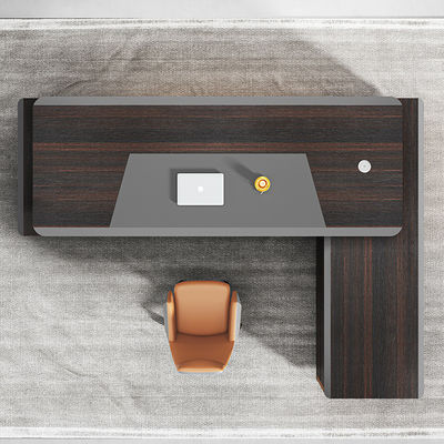 Meubles de bureau modernes 50 mm Épaisseur du dessus de table Bureau de bureau en bois avec tiroirs