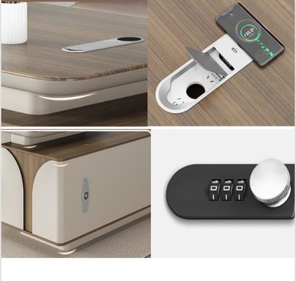 Surface en mélamine Bureau de chef pour meubles de taille personnalisée en forme de L Bureau d'ordinateur moderne