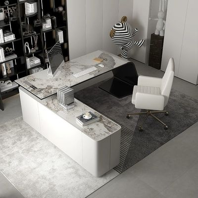 Conception de meubles de bureau pour la maison chef exécutif gris de luxe Escritorio De Oficina