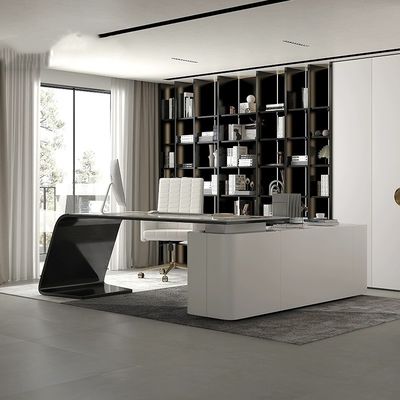 Conception de meubles de bureau pour la maison chef exécutif gris de luxe Escritorio De Oficina
