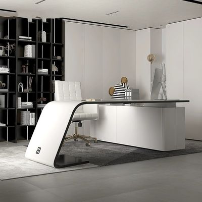Conception de meubles de bureau pour la maison chef exécutif gris de luxe Escritorio De Oficina
