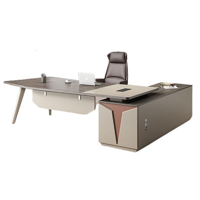 Bureau d'exécutif en bois massif Design moderne élégant pour un mobilier de bureau confortable