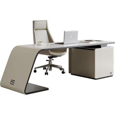 Meubles commerciaux Fin de chef moderne Table pour le directeur exécutif Bureau d'ordinateur de luxe