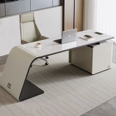 Meubles commerciaux Fin de chef moderne Table pour le directeur exécutif Bureau d'ordinateur de luxe