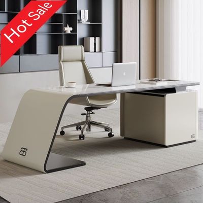 Meubles commerciaux Fin de chef moderne Table pour le directeur exécutif Bureau d'ordinateur de luxe