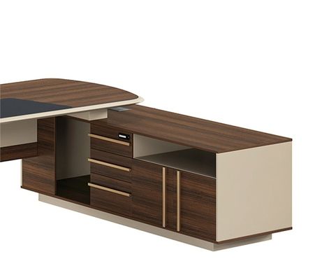 Chef meubles de bureau de luxe en forme de L ensemble pour la maison moderne tech bureau administratif