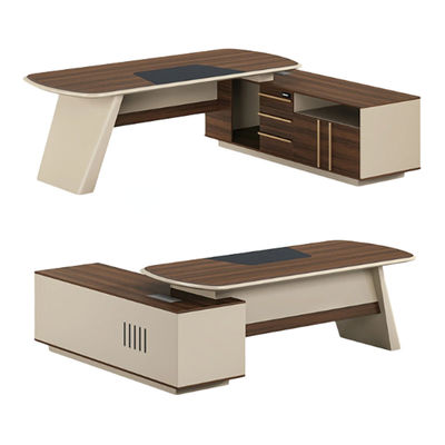 Chef meubles de bureau de luxe en forme de L ensemble pour la maison moderne tech bureau administratif