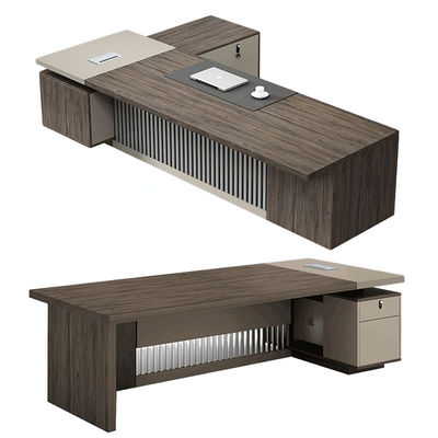Design de meubles de bureau extensibles Table de bureau en bois pour le patron PDG et directeur