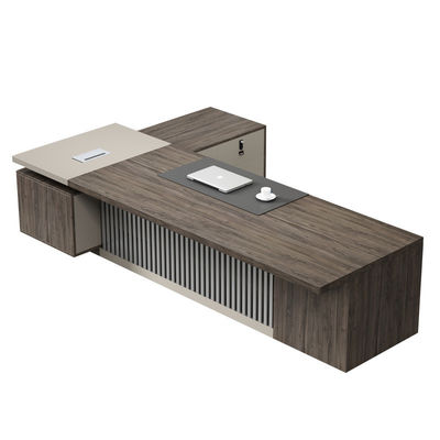 Design de meubles de bureau extensibles Table de bureau en bois pour le patron PDG et directeur