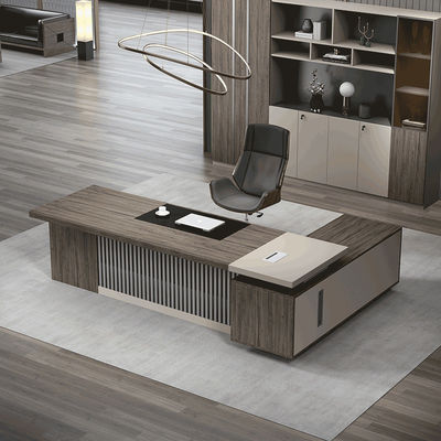 Design de meubles de bureau extensibles Table de bureau en bois pour le patron PDG et directeur