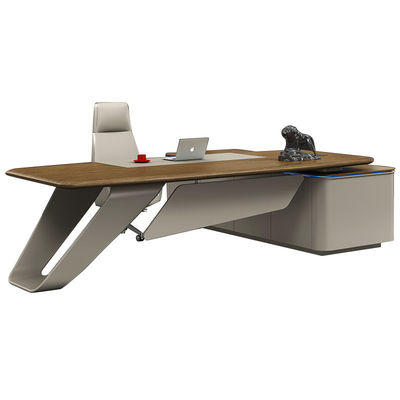 Type d'entreprise Design moderne de luxe Bureau de bureau en bois pour le PDG Bureau du directeur