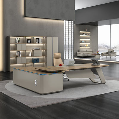 Type d'entreprise Design moderne de luxe Bureau de bureau en bois pour le PDG Bureau du directeur